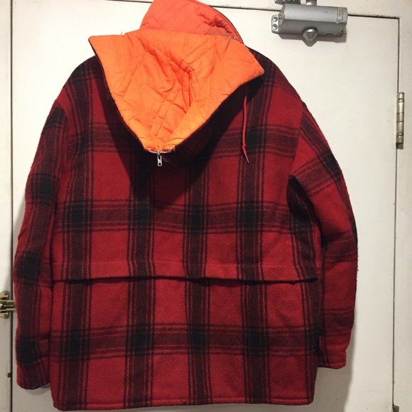 VINTAGE REVERSIBLE WOOL PLAID JACKETS SIZE L - Picture 3 of 14